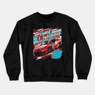 Chase Elliott Black LLumar Car Crewneck Sweatshirt